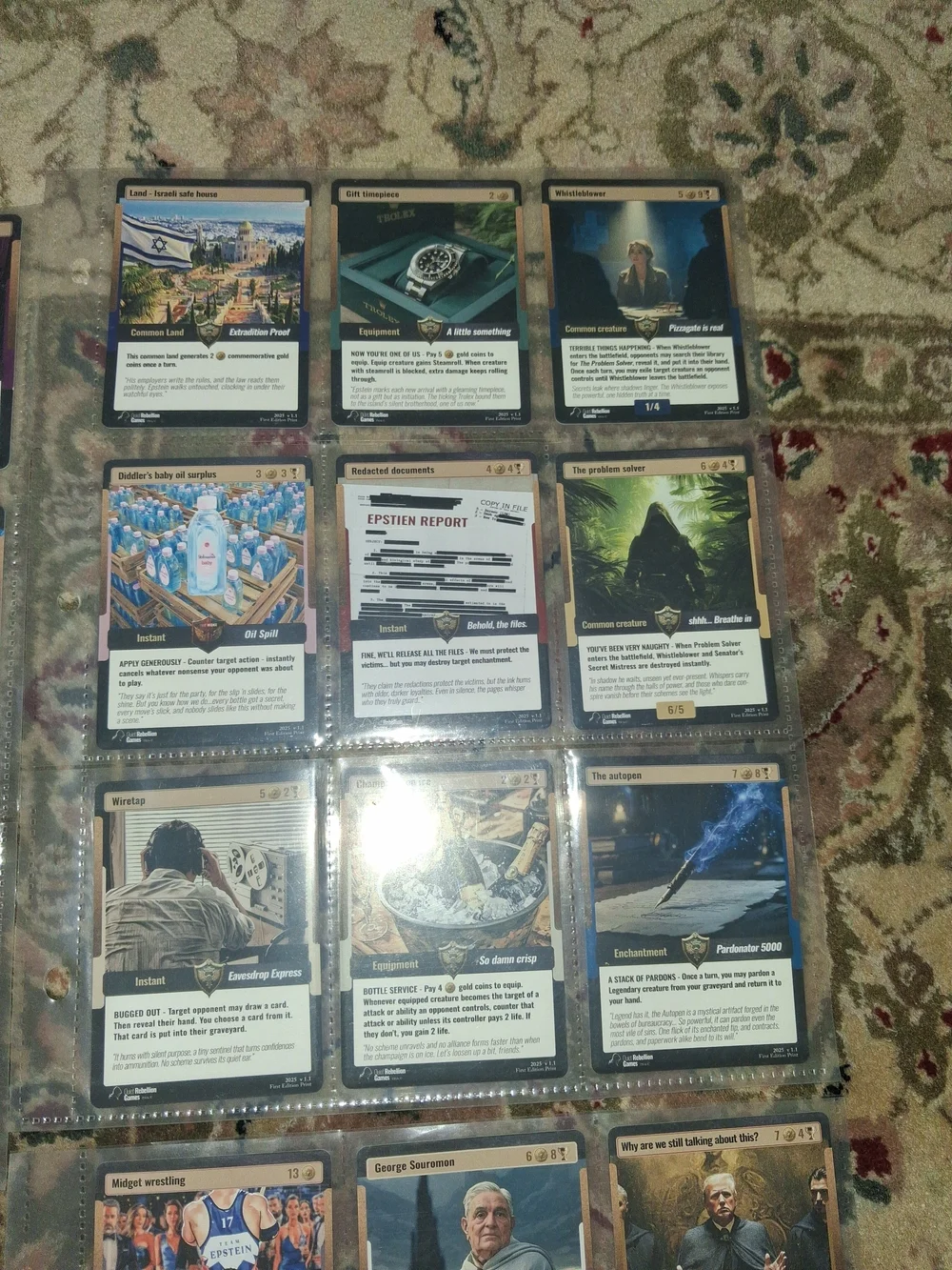32 + 5 Holos Epstien Files Booster Cards